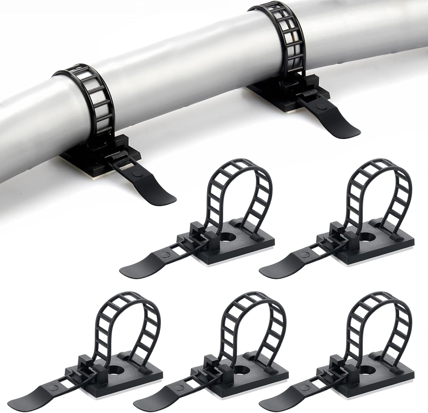 Cable Staple Clip - Cable Tie Mount Adjustable Clips Self
