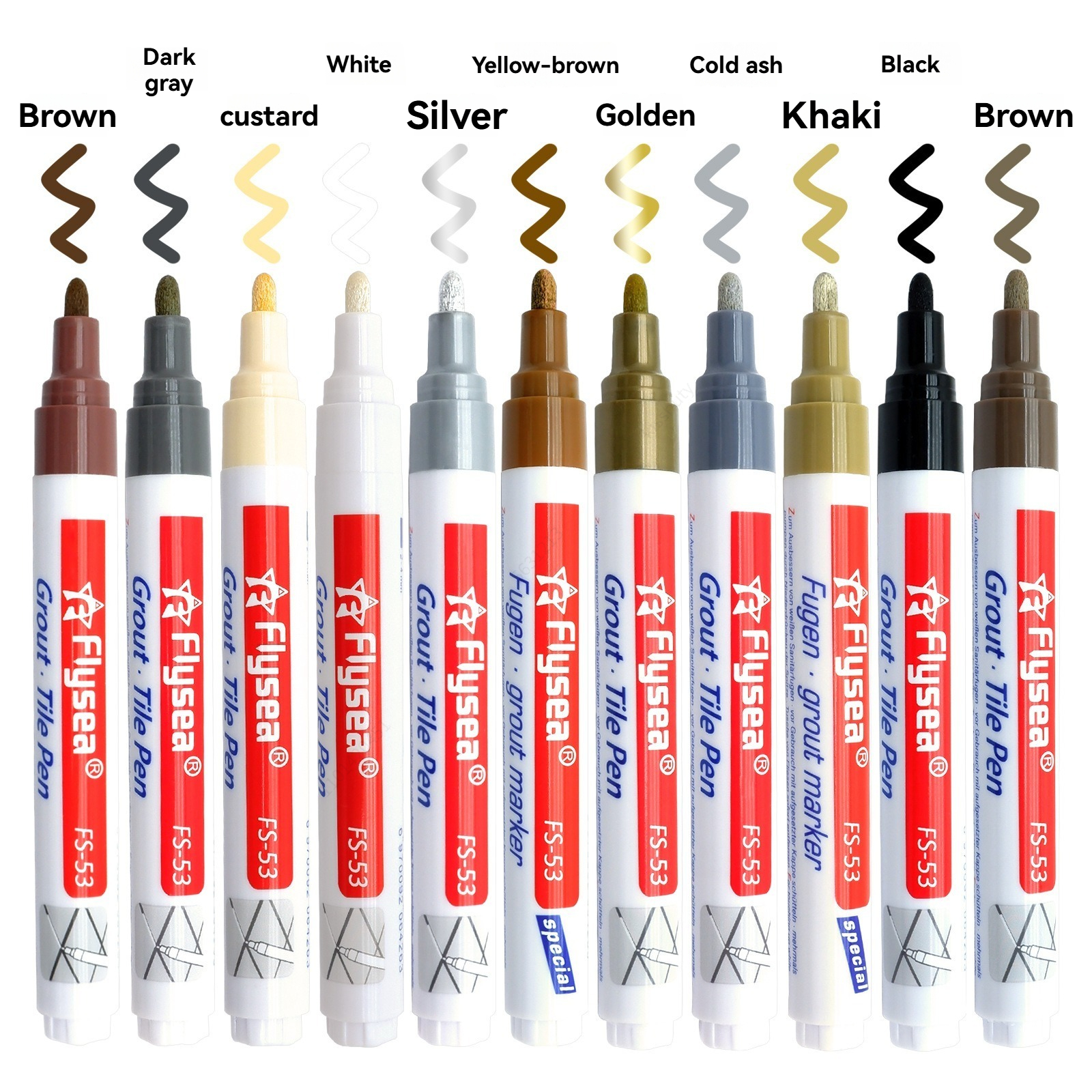 Tile Grout Repair - 1/3/6Pcs White Waterproof Tile Marker Grout