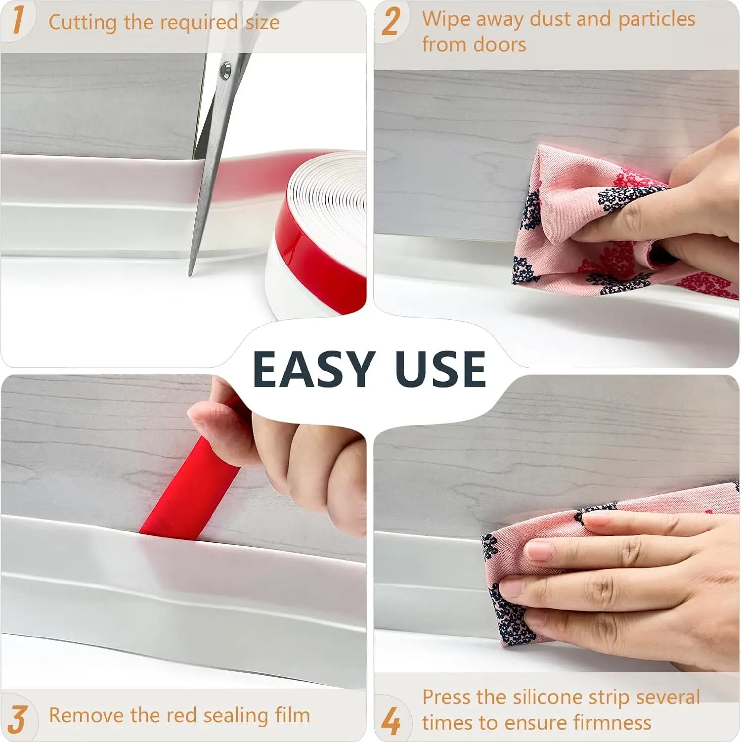 50M Self Adhesive Silicone Wea - Door Weather Strip incelemesi ve fiyatı
