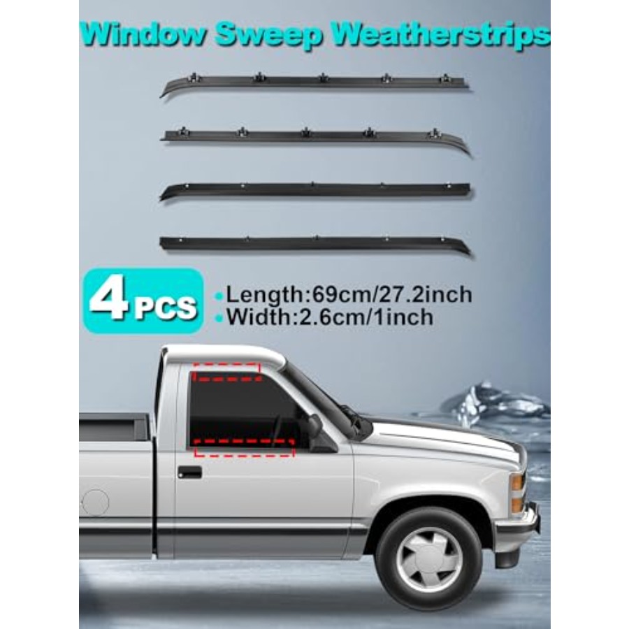 8PCS Door Seal Window Run Chan - Door Weather Strip incelemesi ve fiyatı
