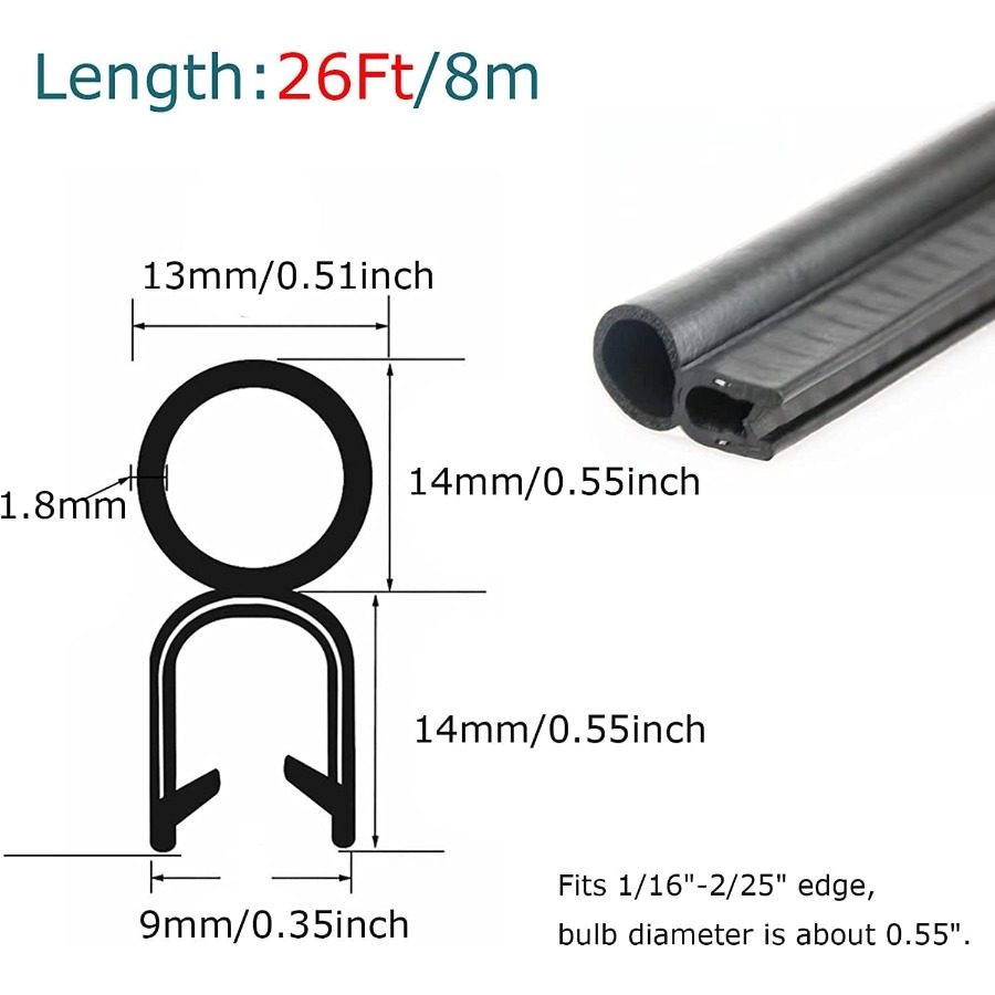 Car Door Rubber Seal Strip wit - Door Weather Strip incelemesi ve fiyatı