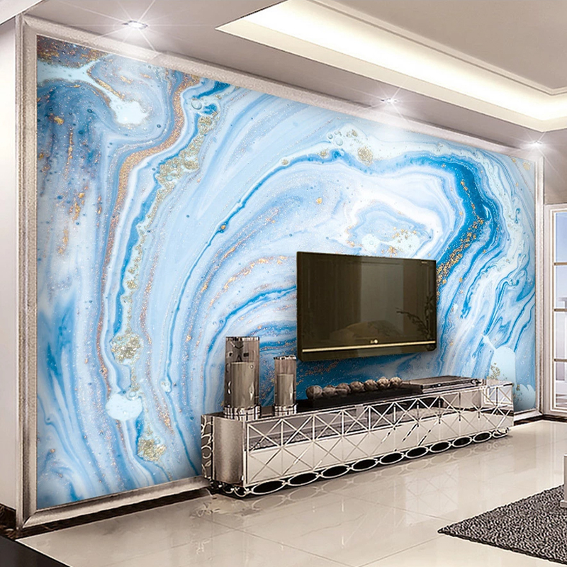 Custom Large Murals Blue Marbl - Tv Home Improvement incelemesi ve fiyatı