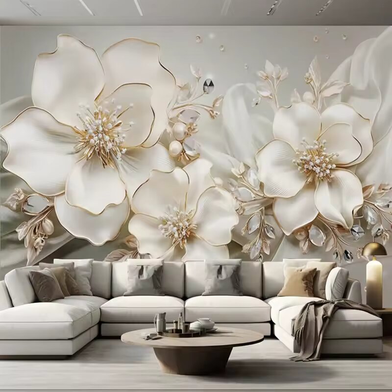 Custom Large Size Modern Wallp - Tv Home Improvement incelemesi ve fiyatı