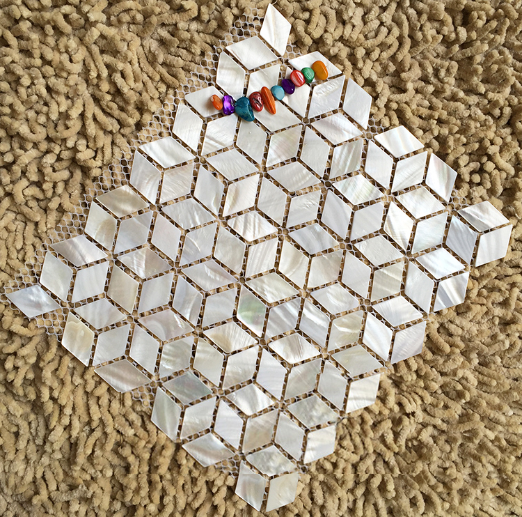 Rhombus white shell mosaic til - Tv Home Improvement incelemesi ve fiyatı