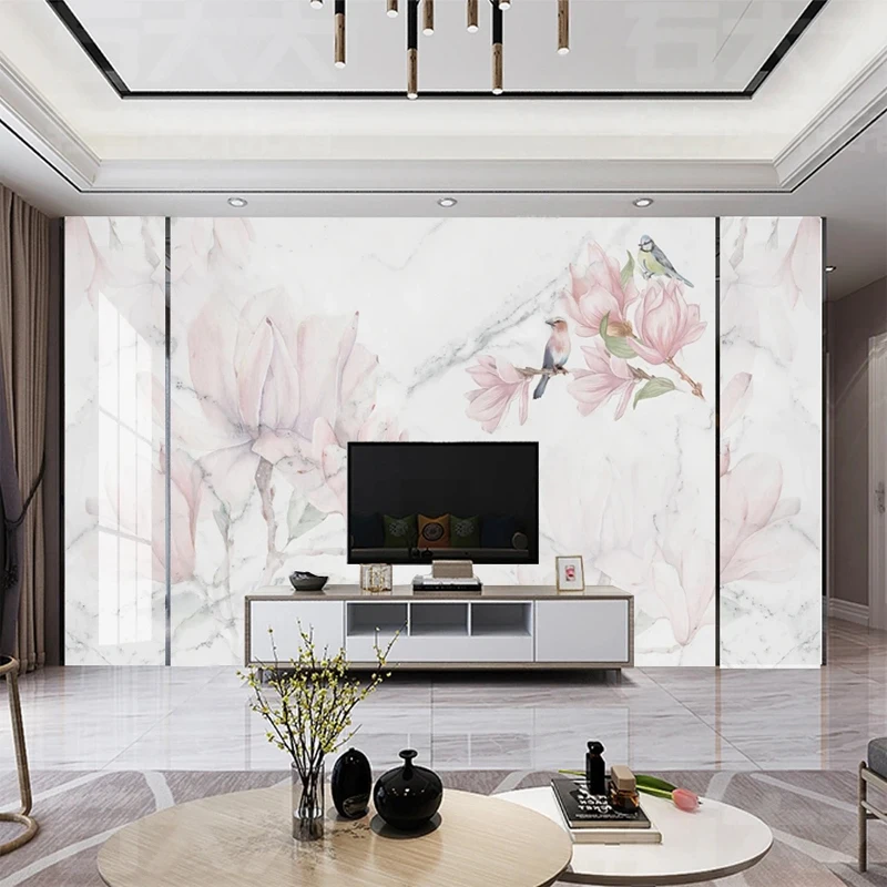 Custom 3D Mural Pink Flowers B - Tv Home Improvement incelemesi ve fiyatı